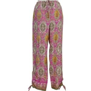 Ralph Lauren bohemian Pants Cropped Capris Paisley pants small